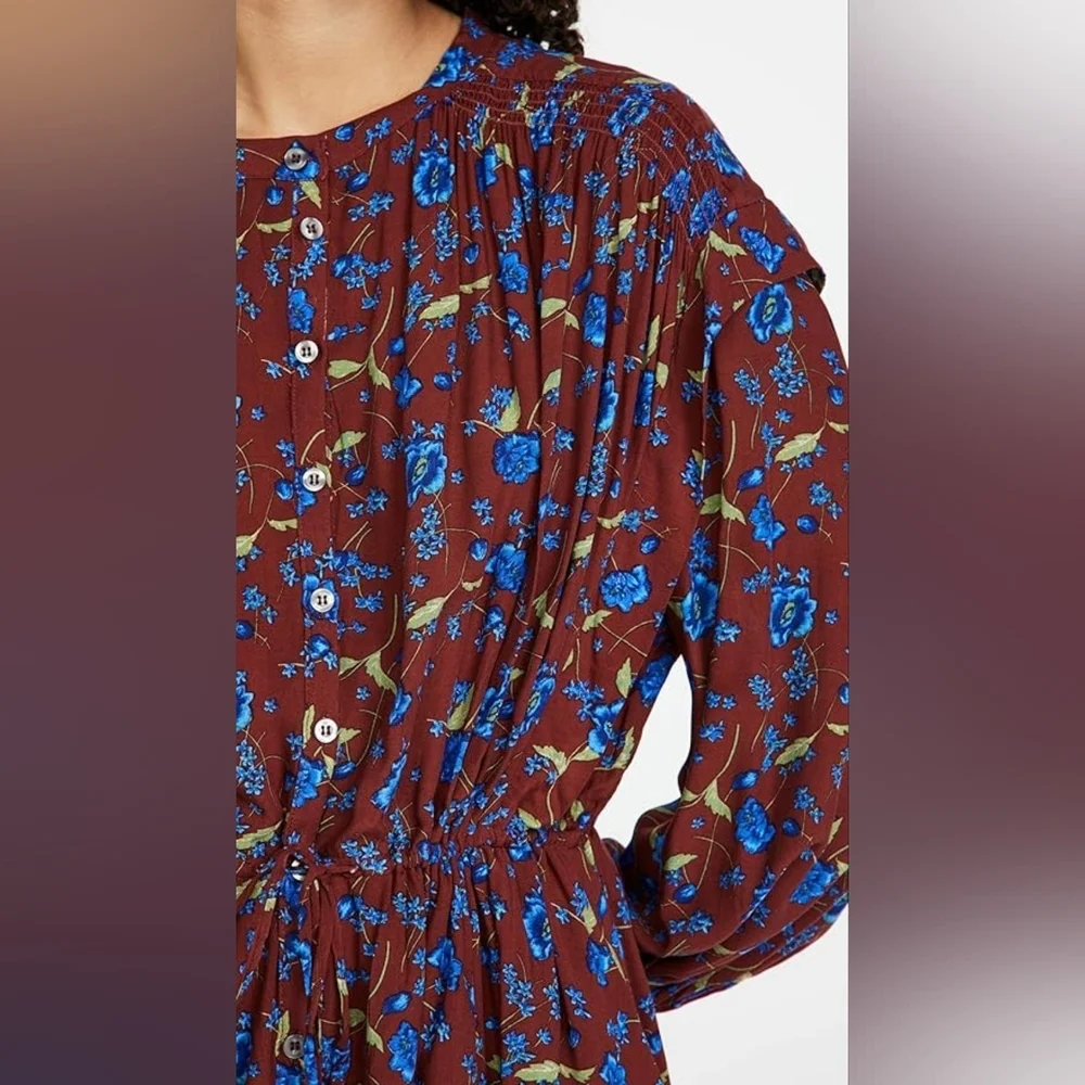 Free People Flower Fields Mini Oversize Dress Size XL